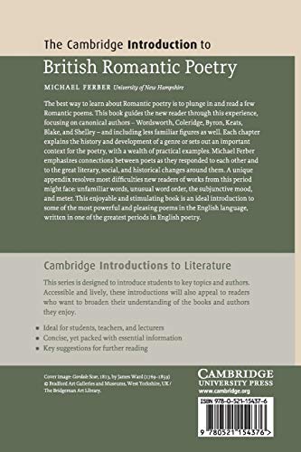 The Cambridge Introduction to British Romantic Poetry (Cambridge Introductions to Literature)
