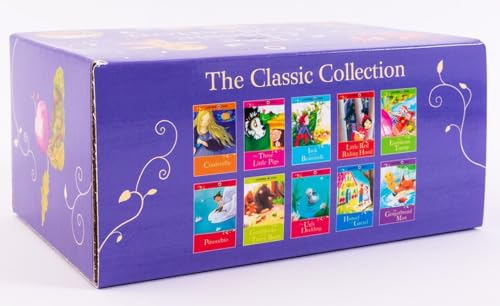 Ladybird Tales: The Classics Collection Tuck Box - A Set of 10 Classic Fairy Tales for Children (Cinderella, Pinocchio, Hansel and Gretel, Little Red Riding Hood & More) - Retail Maharaj