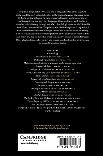 THE CAMBRIDGE COMPANION TO JORGE LUIS BORGES