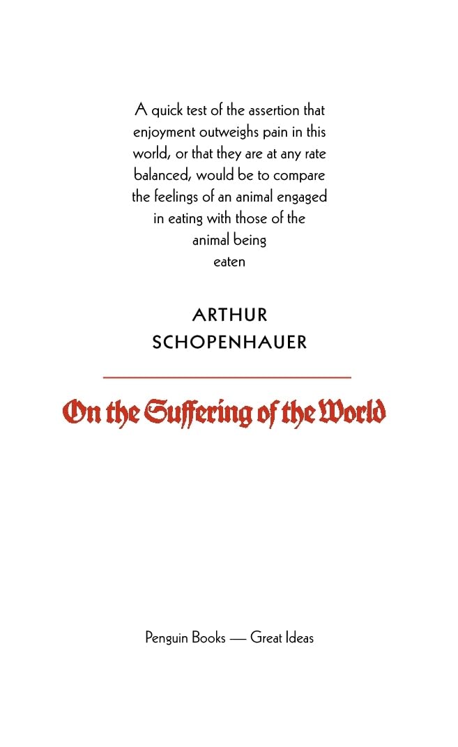 On the Suffering of the World (Penguin Great Ideas) - Retail Maharaj