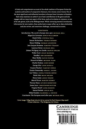 The Cambridge Companion to European Novelists (Cambridge Companions to Literature)