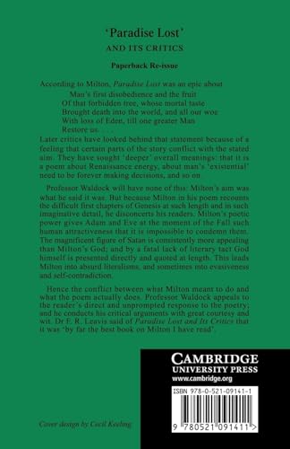 Paradise Lost: And Its Critics