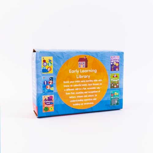 Ladybird Early Learning Library: 6 Books Tuck-Box - ABC | 123 | Colours and Shapes | Everyday Words and More - Retail Maharaj
