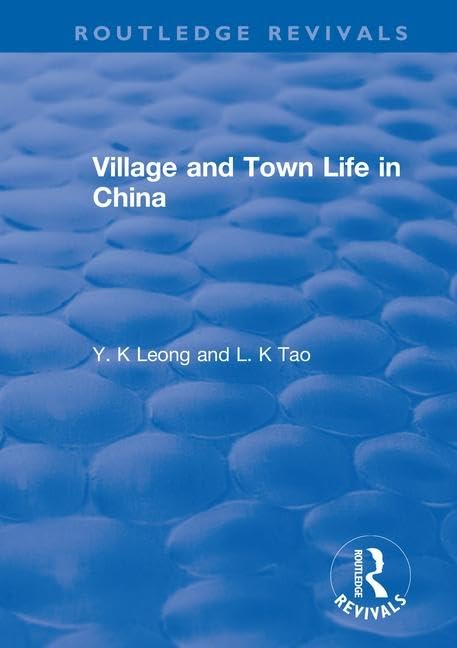Revival: Village and Town Life in China (1915) (Routledge Revivals) - Retail Maharaj
