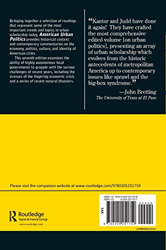 American Urban Politics in a Global Age: The Reader - Retail Maharaj