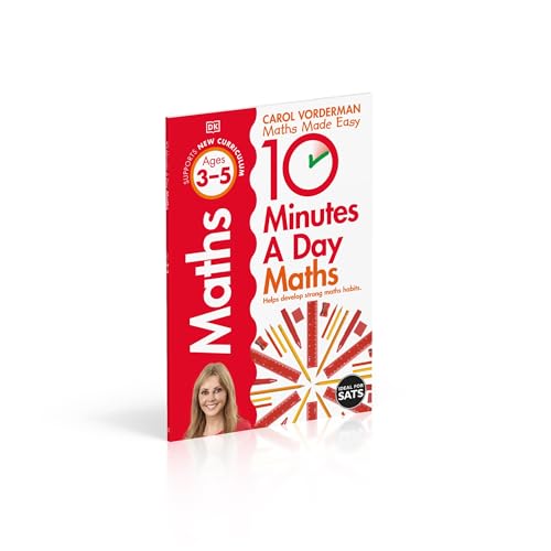 10 Minutes A Day Maths, Ages 3-5 (Preschool): Supports the National Curriculum, Helps Develop Strong Maths Skills - Retail Maharaj
