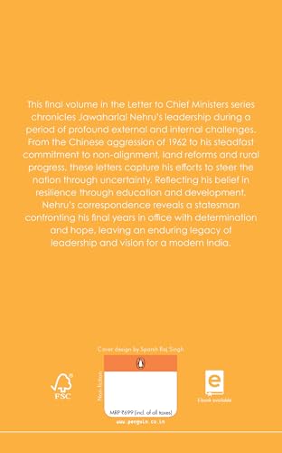 Jawaharlal Nehru's Letters to Chief Ministers: 1958-1964 - Volume 5 - Retail Maharaj