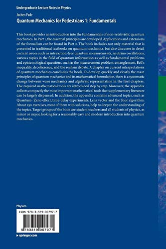 Quantum Mechanics for Pedestrians 1: Fundamentals - Retail Maharaj