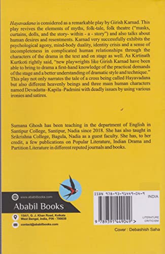 Hayavadana A Critical Study Girish karnad's - Retail Maharaj