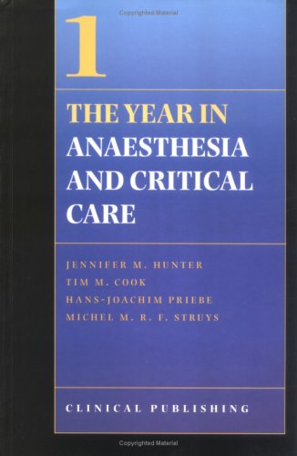 Anaesthesia and Critical Care: v. 1 (Year in) - Retail Maharaj