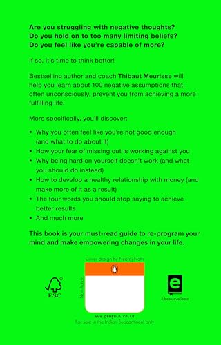 Think Better Thoughts: 100 Limiting Beliefs that Hinder Your Potential (and How to Eliminate Them); author of Dopamine Detox - Retail Maharaj