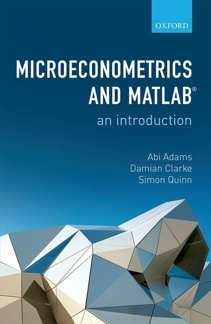Microeconometrics and MATLAB: An Introduction - Retail Maharaj