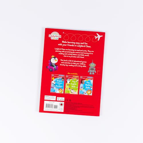 First Reading and Writing: A Learn With Ladybird 4 in 1 Activity Book - Pen Control, Letters, First Words and First Phonics - Practice Skills for School (3-5 Years) - Retail Maharaj