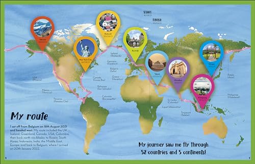 I Flew Around the World: The True Story of a Young Female Pilot's Record-Breaking Flight - Retail Maharaj