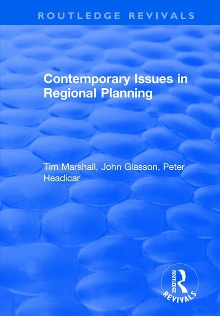 Contemporary Issues in Regional Planning (Routledge Revivals) - Retail Maharaj