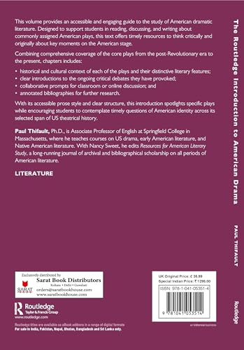 The Routledge Introduction to American Drama - Retail Maharaj
