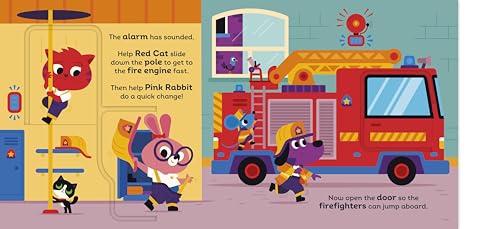 Red Cat the Firefighter: With chunky lift-the-flaps - Retail Maharaj