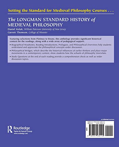 The Longman Standard History of Medieval Philosophy - Retail Maharaj