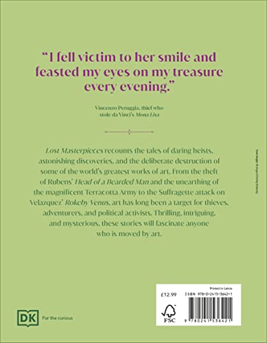 Lost Masterpieces (DK Secret Histories) - Retail Maharaj