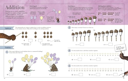 Mammoth Maths Workbook: Practise Your Maths Skills with a Little Help from Some Mammoths (DK David Macauley How Things Work) - Retail Maharaj