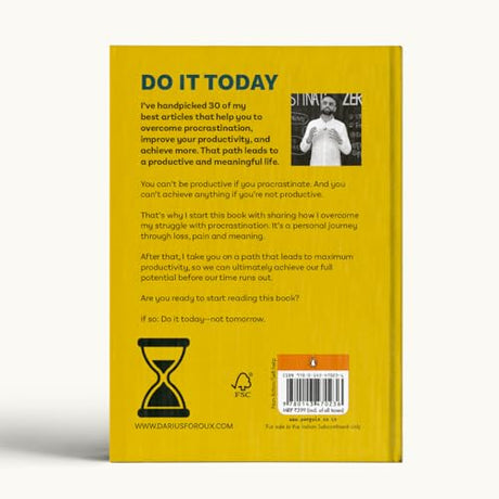 Do It Today: Overcome Procrastination, Improve Productivity and Achieve More Meaningful Things | A Life-Changing Guide to Doing What Matters Now - Retail Maharaj