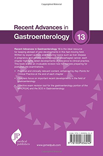 RECENT ADVANCES IN GASTROENTEROLOGY VOL.13