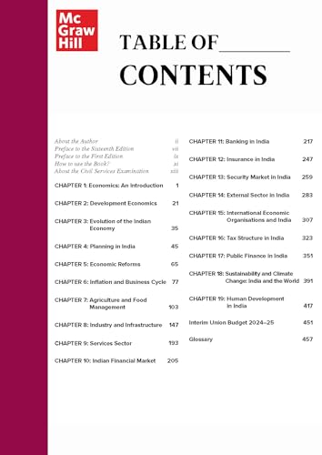 Indian Economy (English) | 16th Edition | UPSC Civil Services Exam | State Administrative Exams | McGraw Hill edge Access: Summary of Union Budget & Economic Survey, Model Answers, Videos & Webinars - Retail Maharaj