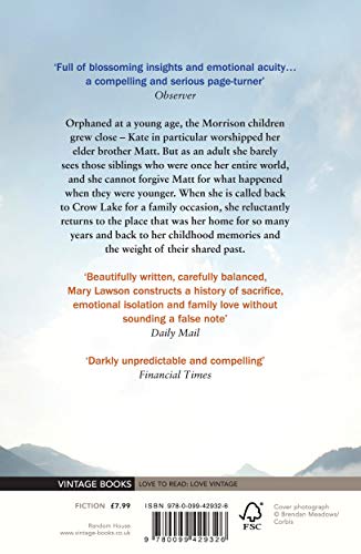 Crow Lake: FROM THE BOOKER PRIZE LONGLISTED AUTHOR OF A TOWN CALLED SOLACE - Retail Maharaj