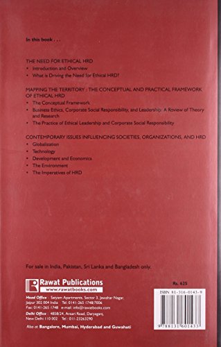 Ethics and HRD: A New Approach to Leading Responsible Organizations - Retail Maharaj