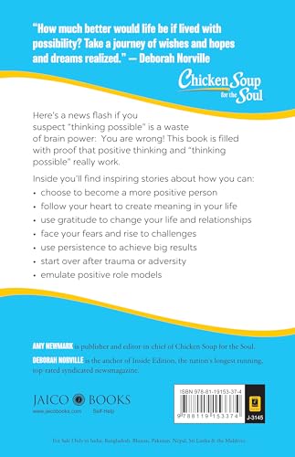 Chicken Soup for the Soul Series: Think Possible: 101 Stories about Using a Positive Attitude to Improve Your Life - Retail Maharaj