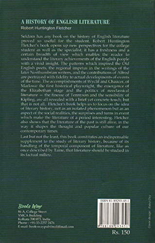 A History Of English Literature - Retail Maharaj