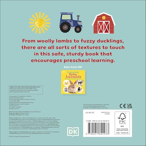 Touch and Feel Farm: With Tactiles for Toddlers to Explore - Retail Maharaj