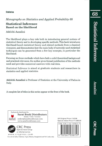 Statistical Inference Based on the likelihood - Retail Maharaj