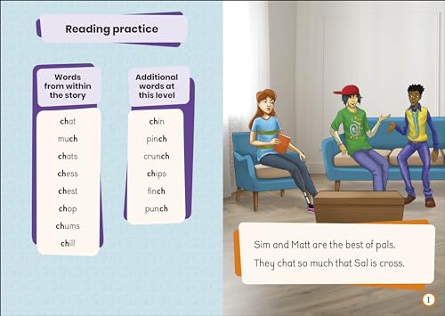 Phonic Books Moon Dogs Extras Set 2: Adjacent consonants and consonant digraphs (Phonic Books Catch Up Readers) - Retail Maharaj