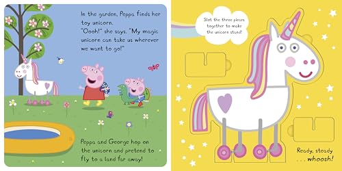 Peppa Pig: Peppa’s Unicorn Adventure: A Press-Out-and-Play Book - Retail Maharaj