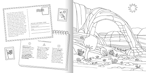 Road Trip! Coloring Book: Color Your Way to National Parks, Landmarks, and Roadside Attractions: A Coloring Book - Retail Maharaj