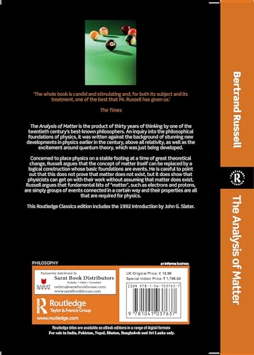 The Analysis of Matter - Retail Maharaj