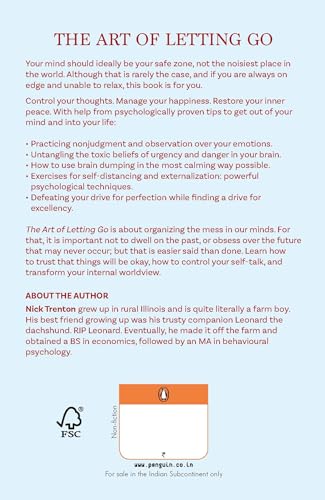 The Art of Letting Go by Nick Trenton | A Self-Help Guide to Emotional Freedom, Inner Peace & Overcoming Anxiety | Learn to Heal, Grow & Move On from the Past - Retail Maharaj