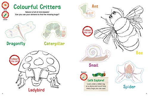 The Very Hungry Caterpillar's Nature Sticker and Colouring Book - Retail Maharaj