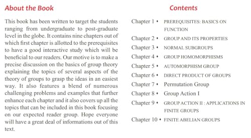 A Precise Treatment To Group Theory (English Version) Paperback - Retail Maharaj