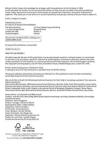 Lower Secondary English Student's Book: Stage 9 (Collins Cambridge Lower Secondary English) - Retail Maharaj