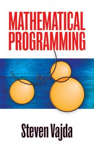 MATHEMATICAL PROGRAMMING
