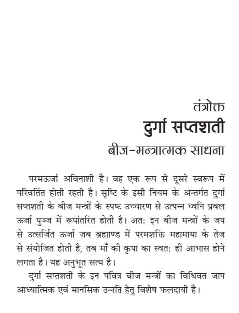 Tantrokt Durga Saptshati (Hindi Version) - Retail Maharaj