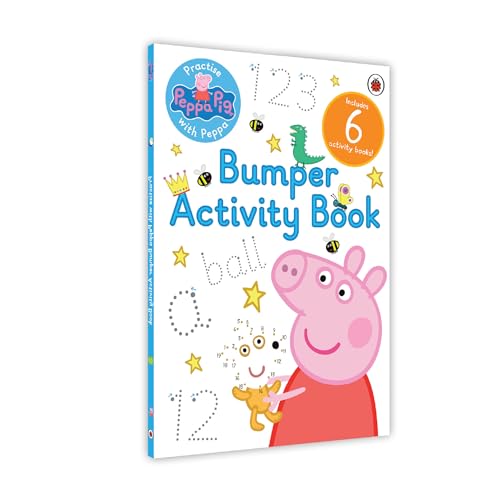 Peppa Pig: Practise with Peppa: Bumper Activity Book (Set of 6) | Practise and Play with 100+ Fun Activities - Writing, Drawing, and Counting | Ideal Gift for Young Peppa Pig Fans - Retail Maharaj