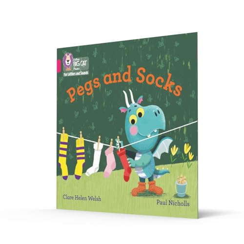 Pegs and Socks: Band 01B/Pink B (Collins Big Cat Phonics for Letters and Sounds) - Retail Maharaj