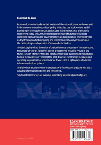 Introduction to Semiconductor Devices: For Computing and Telecommunications Applications