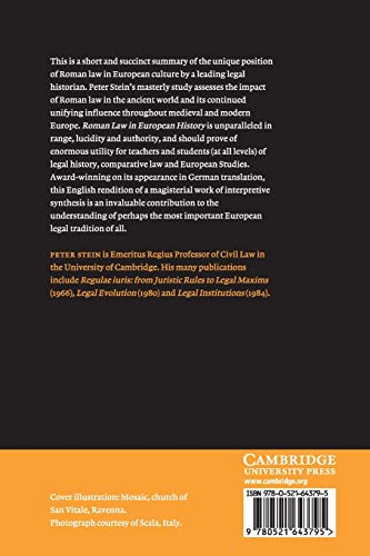 Roman Law in European History