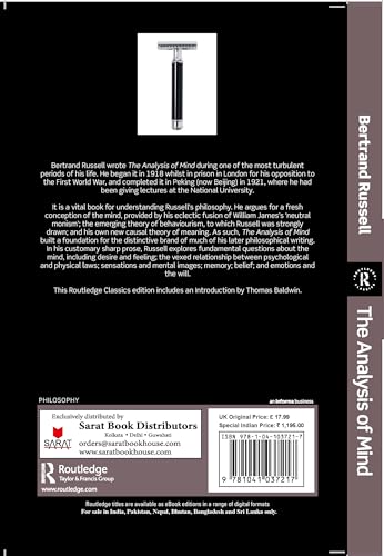 The Analysis of Mind - Retail Maharaj