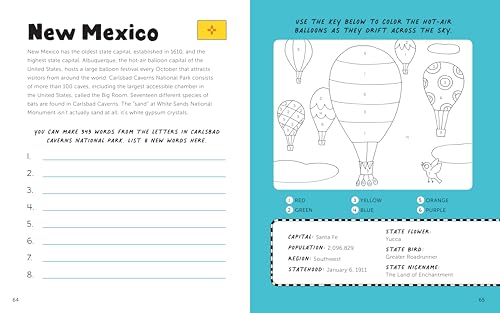 Fun with 50 States: A Big Activity Book for Kids about the Amazing United States