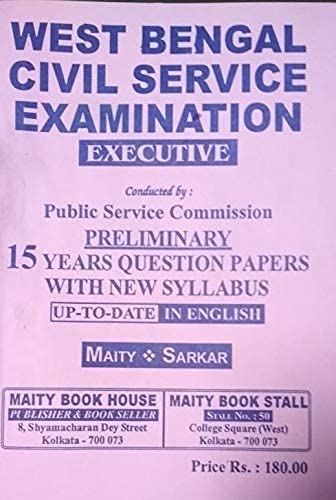 WBCS Prelims 15 Years Question Papers with New Syllabus in English - Retail Maharaj